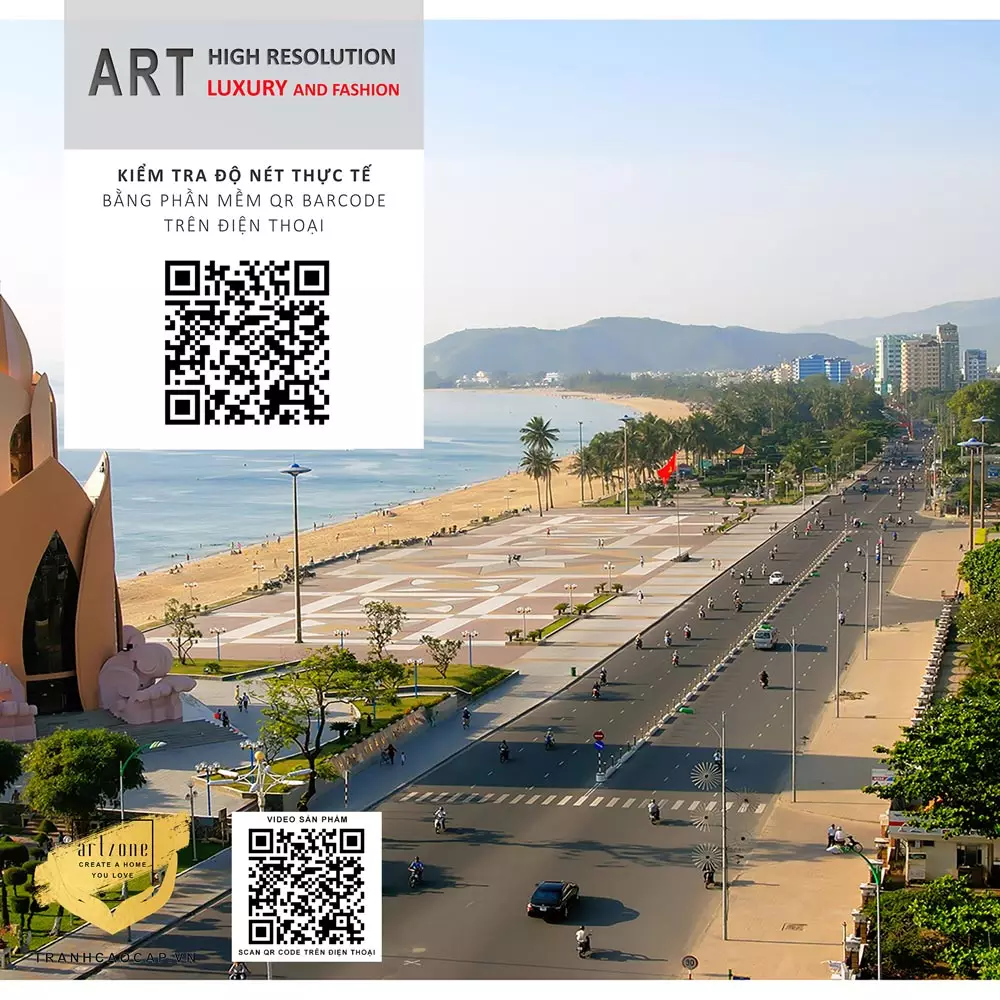 Nội dung Tranh Canvas phong cảnh Thành phố biển Nha Trang