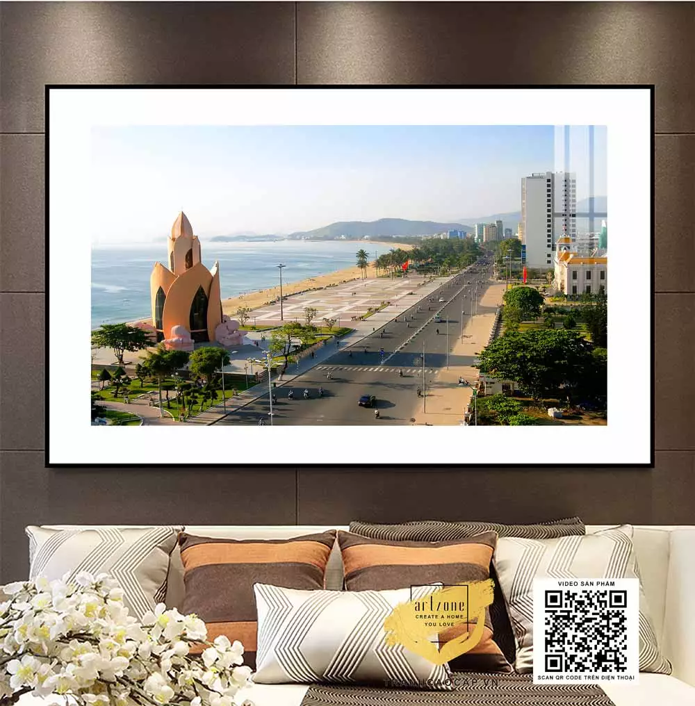 Tranh Canvas phong cảnh Thành phố biển Nha Trang in trên vải Canvas