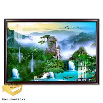Tranh Sơn thuỷ vải Canvas Decor 75X50 cm Az1-2941-Kc5-Canvas-75X50