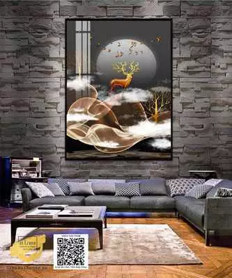 Tranh in trên vải Canvas bền trang trí phòng khách Size: 50*75 P/N: AZ1-0866-KN-CANVAS-50X75