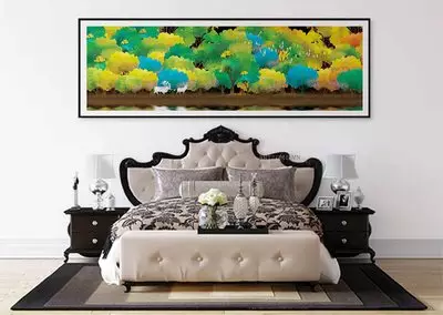 Tranh Canvas Decor phòng ngủ khách sạn Bền 150*50 P/N: AZ1-0202-KC5-CANVAS-150X50