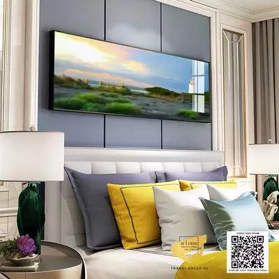 Tranh trang trí phòng ngủ Nhẹ nhàng vải Canvas Size: 150X50 cm P/N: AZ1-0661-KN-CANVAS-150X50