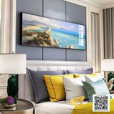 Tranh Decor phòng ngủ chung cư cao cấp Tinh tế Canvas Size: 165*55 cm P/N: AZ1-0664-KC5-CANVAS-165X55