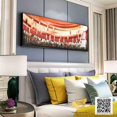 Tranh Canvas treo tường phòng ngủ khách sạn Bền 135*45 P/N: AZ1-0684-KN-CANVAS-135X45