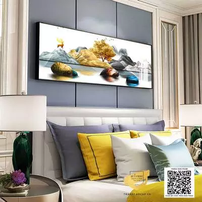 Tranh trang trí Canvas phòng ngủ chung cư cao cấp Nhẹ nhàng 120*40 cm P/N: AZ1-0699-KN-CANVAS-120X40