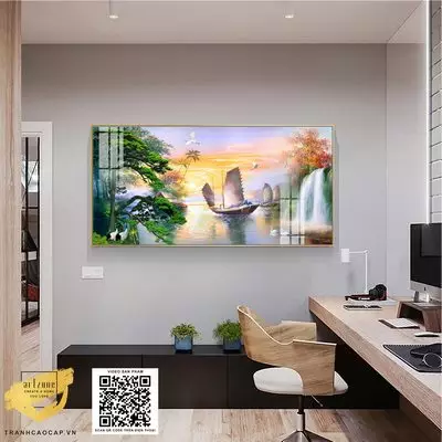 Tranh Thuận Buồm Trang trí Chung cư cao cấp Sang trọng vải Canvas Size: 130X65 cm P/N: AZ1-1188-KN-CANVAS-130X65
