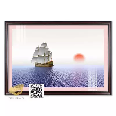 Tranh Thuận Buồm Xuôi gió Trang trí in trên vải Canvas Spa Giá rẻ Size: 90*60 P/N: AZ1-1200-KN-CANVAS-90X60