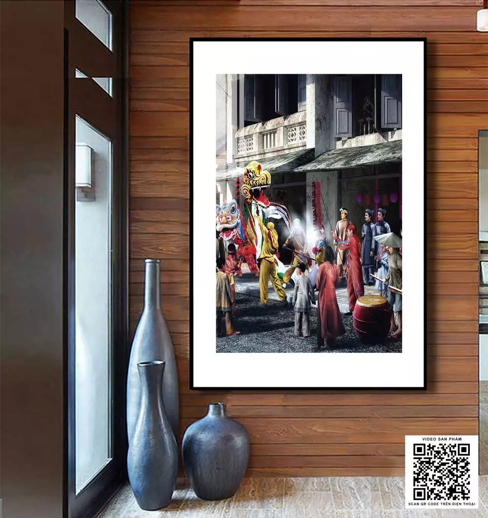 Tranh Decor tinh tế trang trí quán cafe in trên Decal Hà Nội xưa Tranh Decor tinh tế trang trí quán cafe in trên Decal Hà Nội xưa Kích thước: 90X135 P/N: AZ1-0924-KN-DECAL-90X135