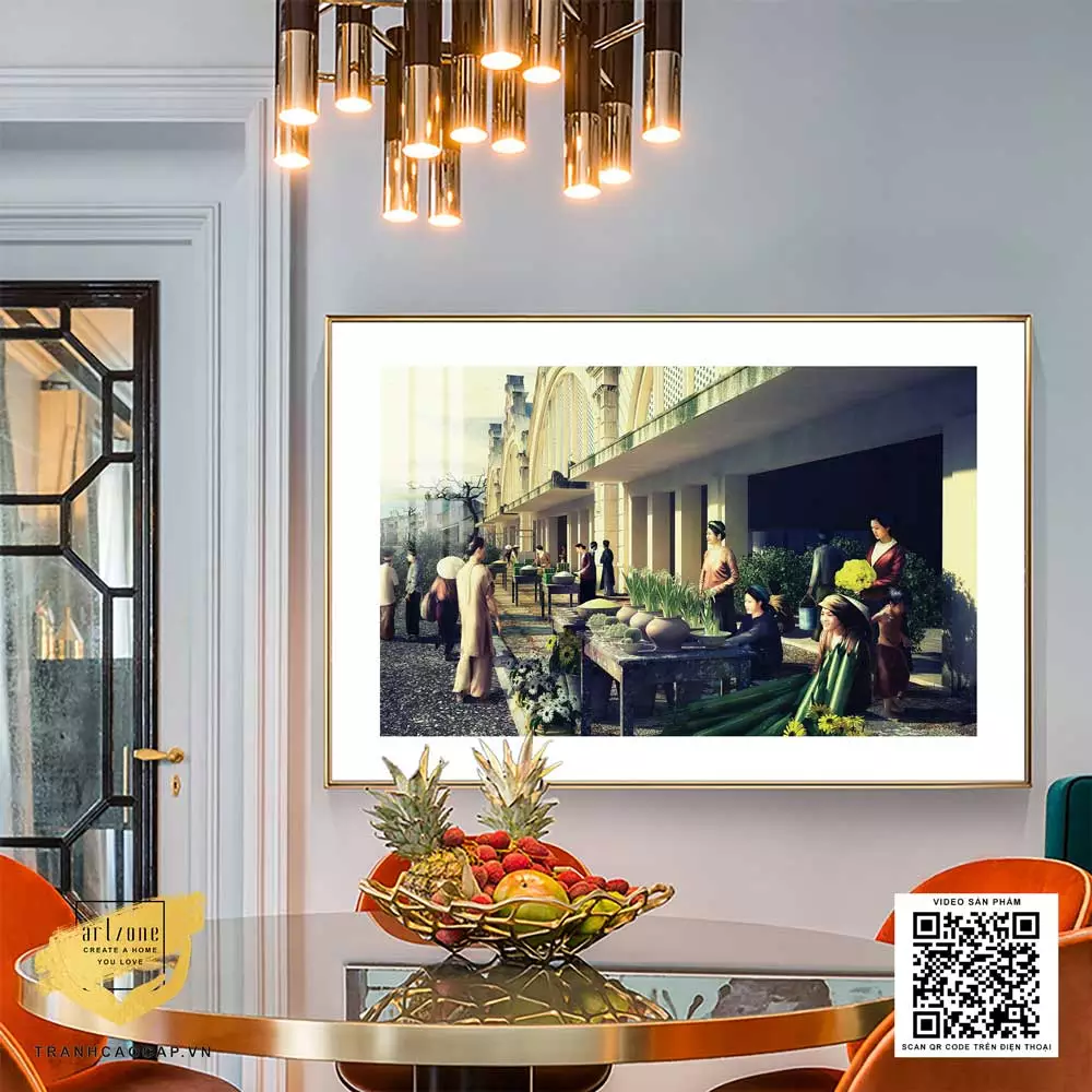 Tranh Decor vải Canvas trang trí Tiệm cafe cổ điển Tranh Decor vải Canvas trang trí Tiệm cafe cổ điển 105X70 P/N: AZ1-0948-KN-CANVAS-105X70