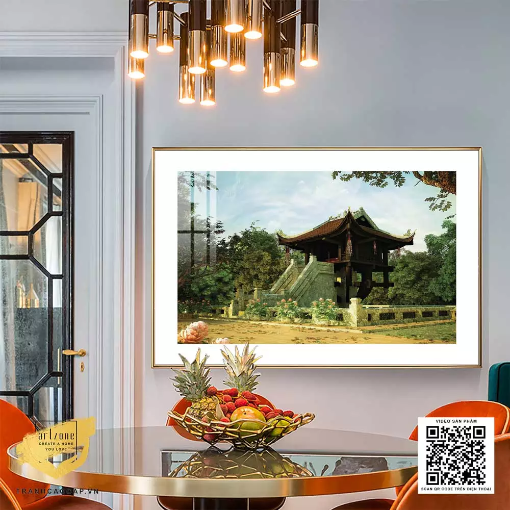 Tranh Chất lượng vải Canvas trang trí phòng khách Hà Nội xưa Tranh Chất lượng vải Canvas trang trí phòng khách Hà Nội xưa 80X120 cm P/N: AZ1-0958-KN-CANVAS-80X120