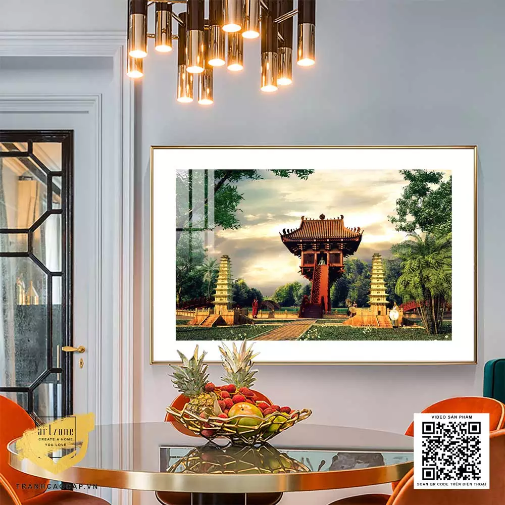 Tranh Decor bền trang trí phòng khách Hà Nội xưa in trên Decal Tranh Decor bền trang trí phòng khách Hà Nội xưa in trên Decal Kích thước: 100X150 cm P/N: AZ1-0961-KN-DECAL-100X150