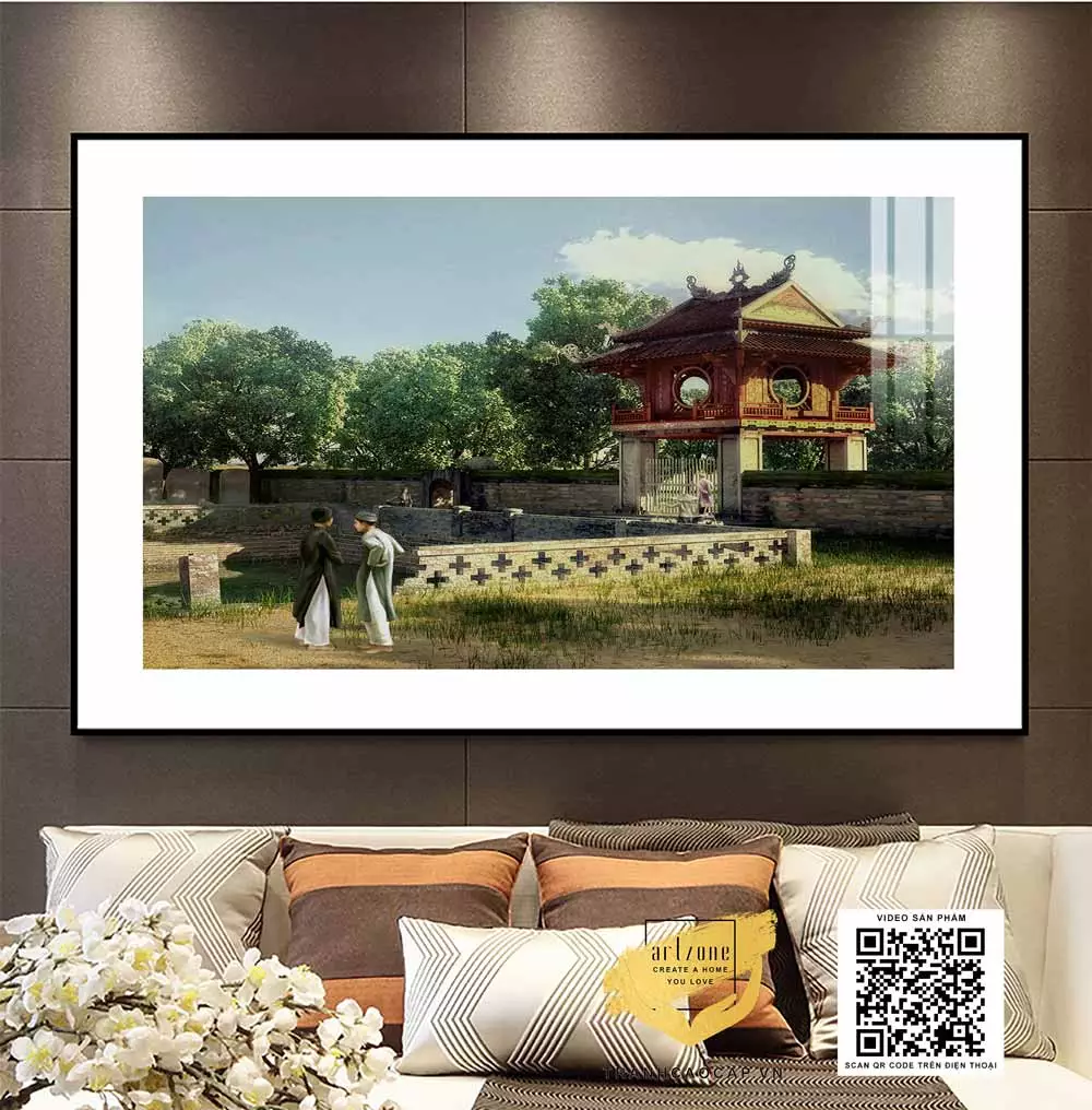 Tranh in trên vải Canvas Phong cảnh Hà Nội xưa giá rẻ Tranh in trên vải Canvas Phong cảnh Hà Nội xưa giá rẻ 45*30 P/N: AZ1-0979-KN-CANVAS-45X30