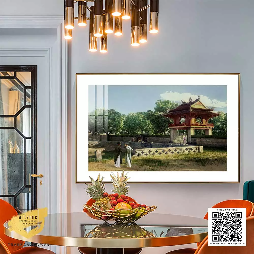 Tranh Hà Nội xưa Decor phòng khách đẹp in trên Decal nhập khẩu Tranh Hà Nội xưa Decor phòng khách đẹp in trên Decal nhập khẩu Kích thước: 150X100 cm P/N: AZ1-0979-KC5-DECAL-150X100