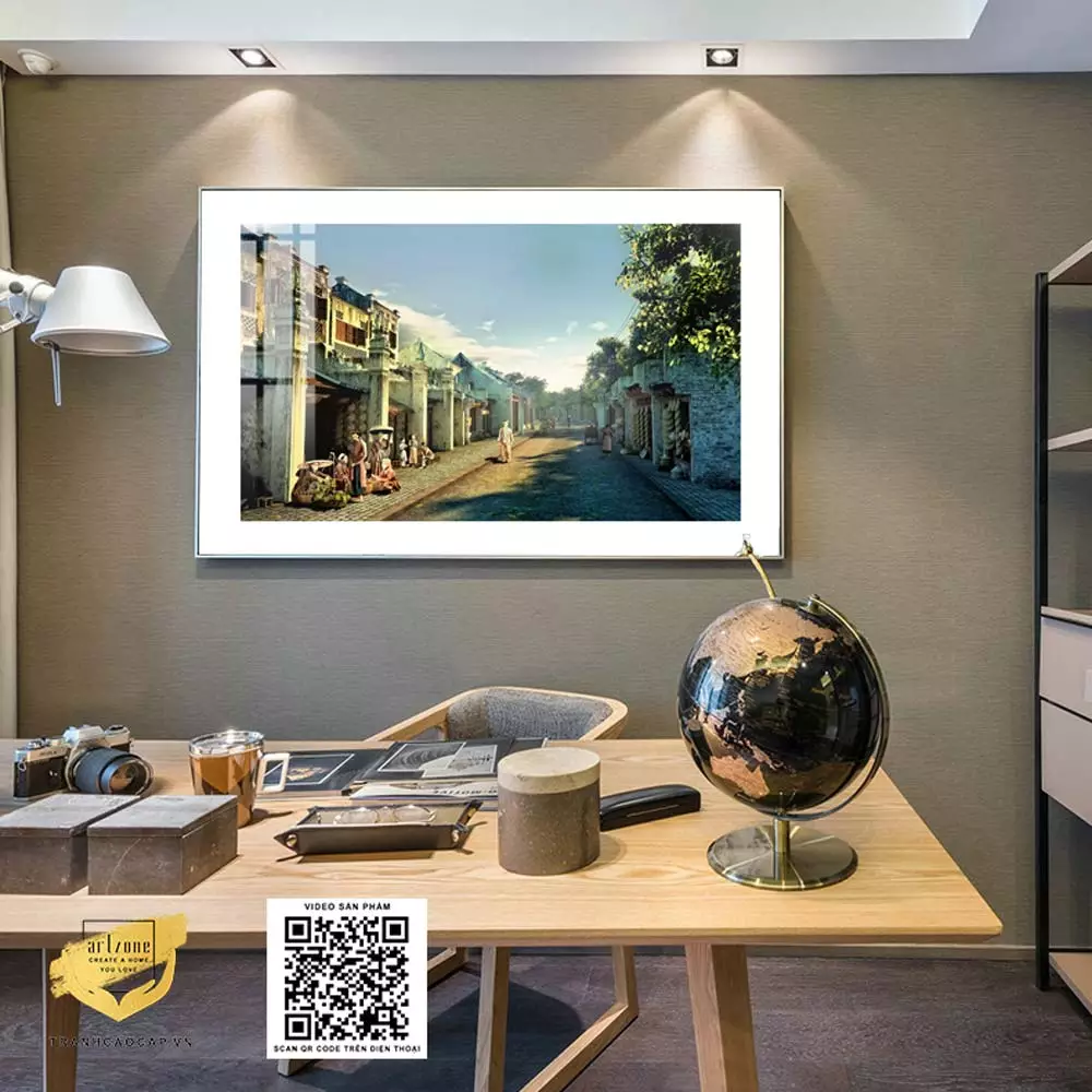 Tranh hiện đại trang trí phòng khách vải Canvas Hà Nội xưa Tranh hiện đại trang trí phòng khách vải Canvas Hà Nội xưa Kích thước: 135X90 P/N: AZ1-0996-KN-CANVAS-135X90