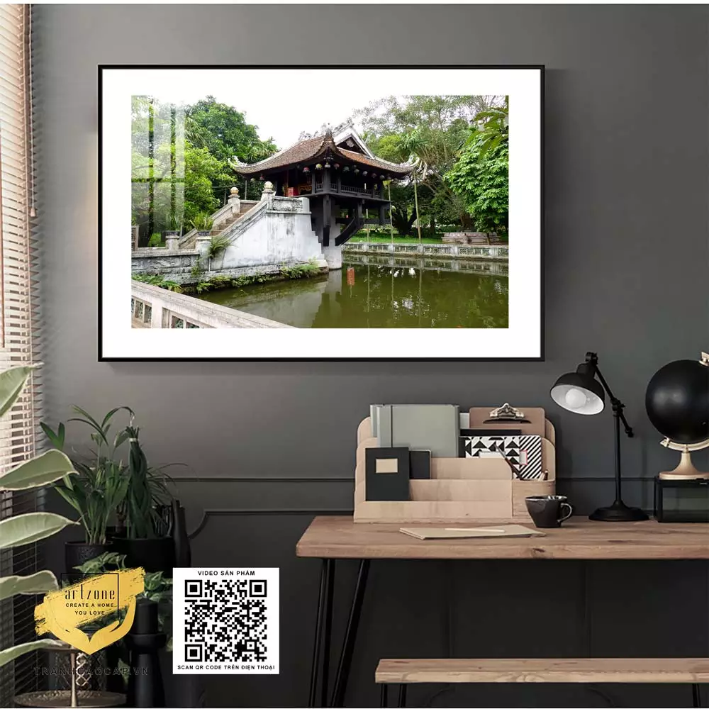 Tranh trang trí Cao cấp Phong cảnh Hà Nội xưa vải Canvas Kích thước: 150X100 cm P/N: AZ1-0994-KN-CANVAS-150X100
