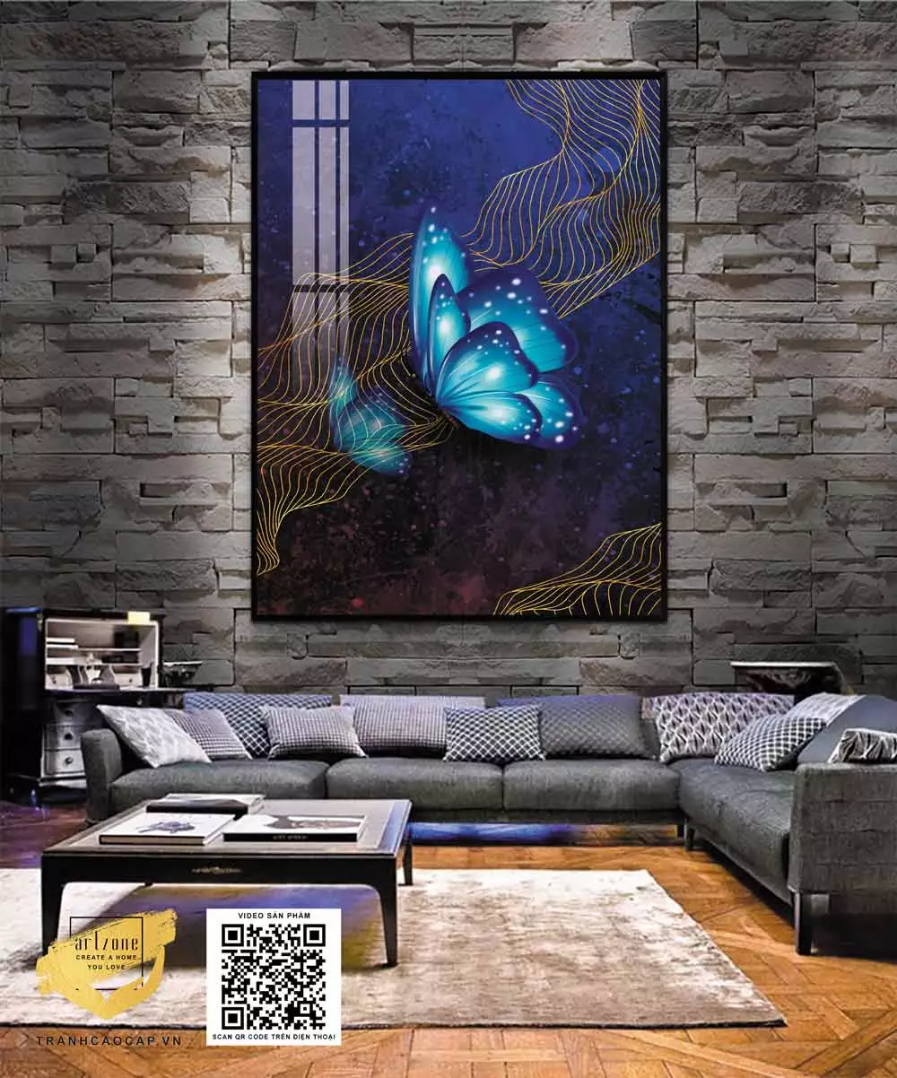 Tranh Decor vải Canvas hiện đại trang trí phòng khách Size: 90X135 P/N: AZ1-0785-KN-CANVAS-90X135