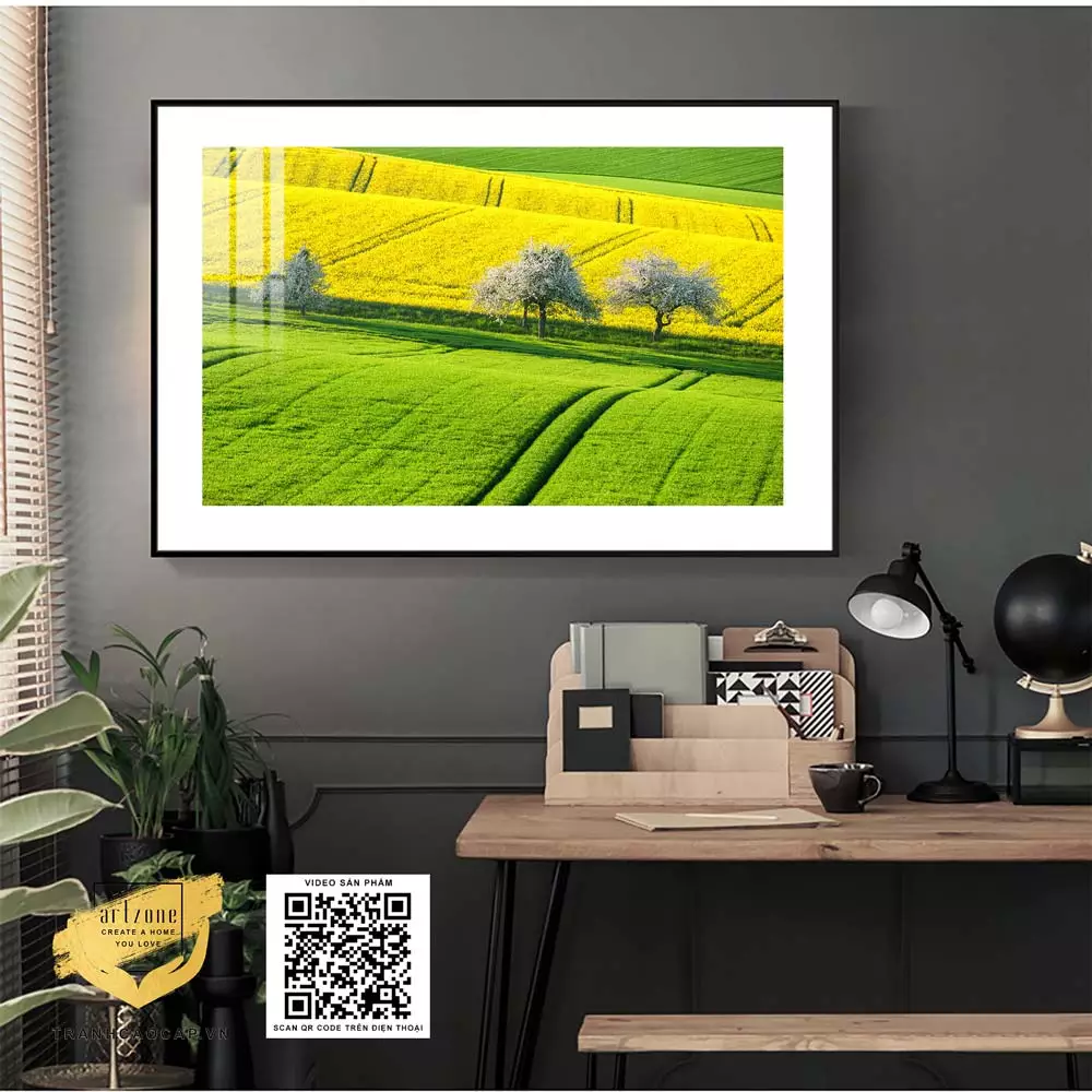 Tranh phong cảnh in trên vải Canvas trang trí Khách sạn Chất lượng cao 75*50 cm P/N: AZ1-1012-KC-CANVAS-75X50