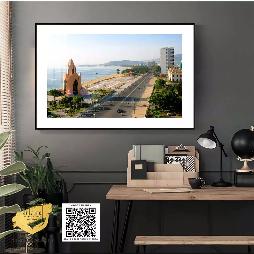 Tranh phong cảnh treo tường in trên Mica Đài loan Chung cư cao cấp giá xưởng Size: 75X50 P/N: AZ1-1017-KN-MICA-75X50