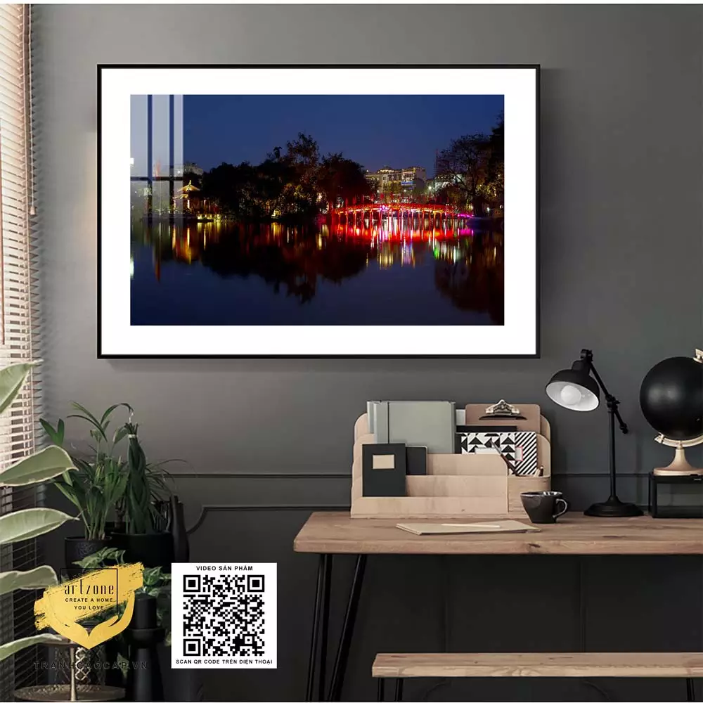 Tranh phong cảnh in trên Canvas treo tường Nhà hàng Tinh tế 150X100 cm P/N: AZ1-1020-KN-CANVAS-150X100