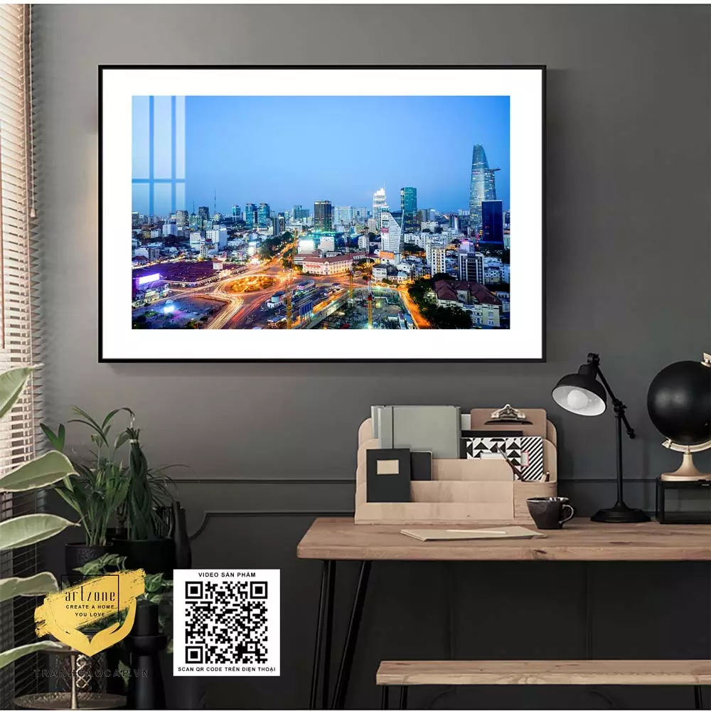 Tranh phong cảnh trang trí in trên Canvas Khách sạn Đẹp Size: 150X100 P/N: AZ1-1046-KC-CANVAS-150X100