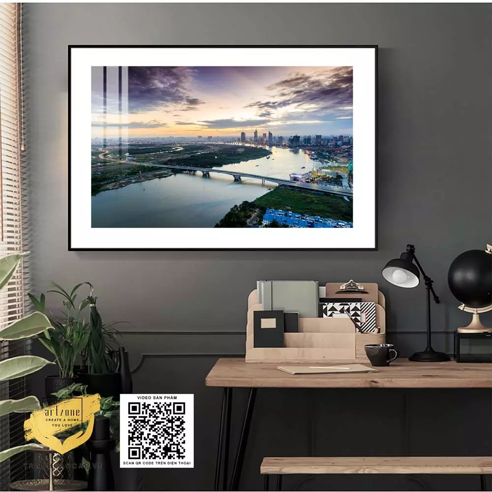 Tranh phong cảnh in trên Canvas Decor Phòng ngủ Tinh tế 90X60 cm P/N: AZ1-1047-KN-CANVAS-90X60