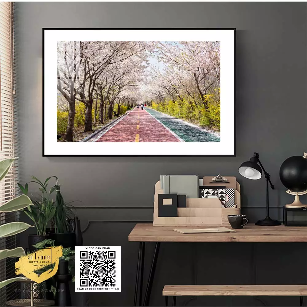 Tranh phong cảnh vải Canvas Decor Chung cư cao cấp Giá rẻ 150X100 cm P/N: AZ1-1082-KN-CANVAS-150X100