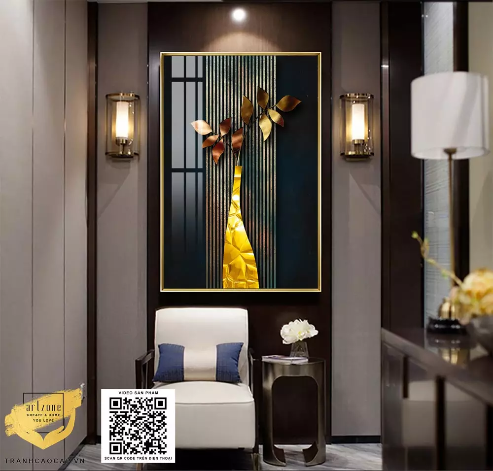 Tranh Tĩnh vật Decor Phòng khách Đẹp in trên Canvas Size: 150X100 cm P/N: AZ1-0750-KC5-CANVAS-150X100