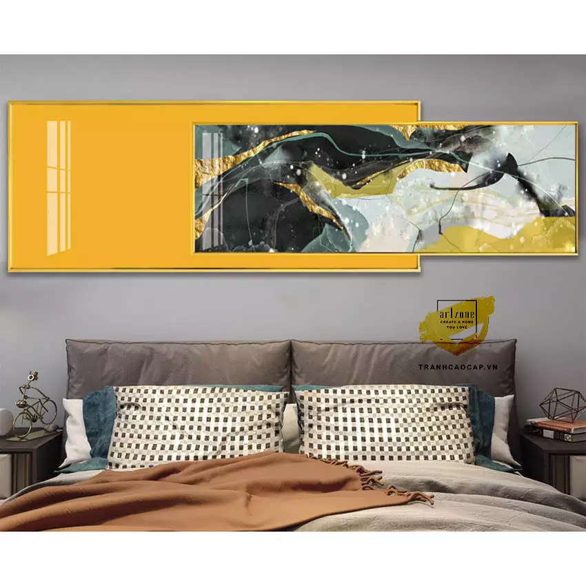 Tranh Decor phòng ngủ Chất lượng cao vải Canvas Size: 125X50-120X40 cm P/N: AZ2-0159-KN-CANVAS-125X50-120X40