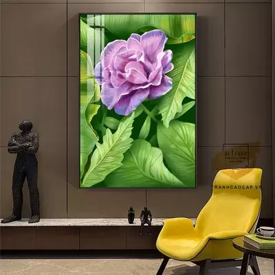 Tranh Hoa lá, Khung Nhôm, Tranh in trên Canvas 40*60 cm P/N: AZ1-1659-KN-CANVAS-40X60