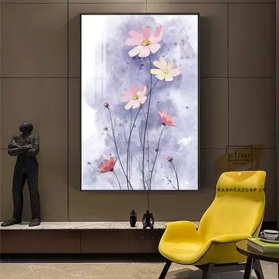 Tranh Hoa lá, Khung Nhôm, Tranh in trên Canvas Size: 100X150 cm P/N: AZ1-1660-KN-CANVAS-100X150