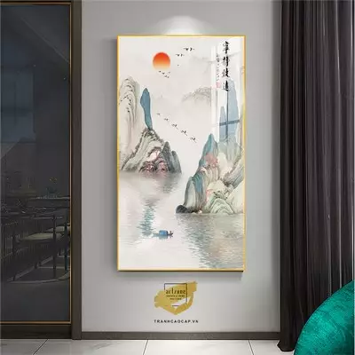 Tranh Phong cảnh, Khung Nhôm, Tranh in trên Canvas Size: 40X80 cm P/N: AZ1-1925-KN-CANVAS-40X80