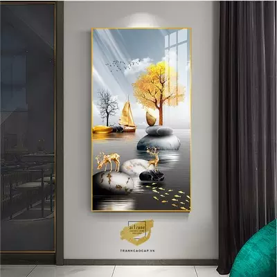 Tranh Phong cảnh, Khung Composite, Tranh in trên Canvas Size: 75X150 cm P/N: AZ1-2075-KC-CANVAS-75X150