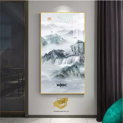 Tranh Phong cảnh, Khung Composite, Tranh in trên Canvas Size: 55X110 cm P/N: AZ1-2117-KC-CANVAS-55X110