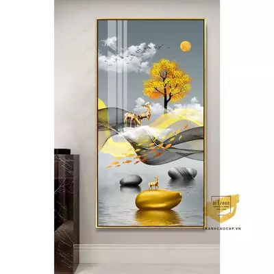 Tranh Phong cảnh, Khung Composite, Tranh in trên Canvas Size: 55*110 cm P/N: AZ1-2215-KC-CANVAS-55X110