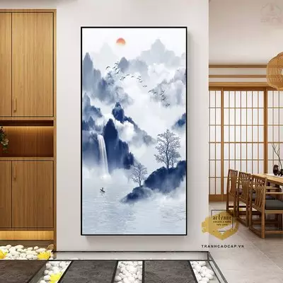 Tranh Phong cảnh, Khung Composite, Tranh in trên Canvas Size: 75X150 cm P/N: AZ1-2546-KC-CANVAS-75X150