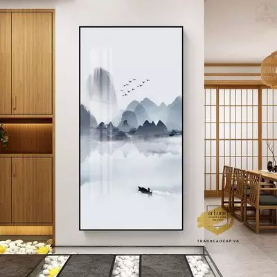 Tranh Phong cảnh, Khung Composite, Tranh in trên Canvas Size: 55*110 cm P/N: AZ1-2550-KC-CANVAS-55X110