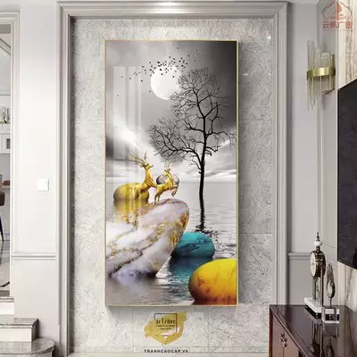 Tranh Phong cảnh, Khung Composite, Tranh in trên Canvas Size: 45X90 cm P/N: AZ1-2779-KC-CANVAS-45X90