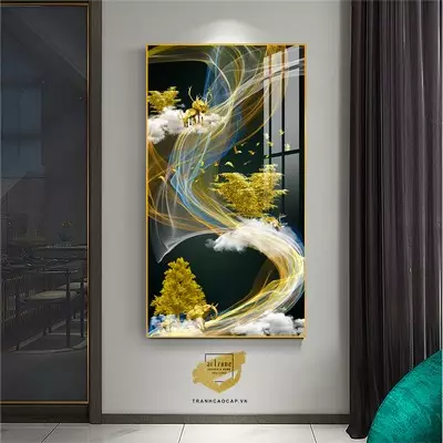 Tranh Phong cảnh, Khung Composite, Tranh in trên Canvas 75X150 cm P/N: AZ1-1764-KC-CANVAS-75X150