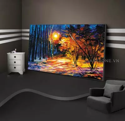 Tranh treo tường Phong cách sơn dầu Đơn giản vải Canvas Size: 65X50 cm P/N: AZ1-0228-KN-CANVAS-65X50