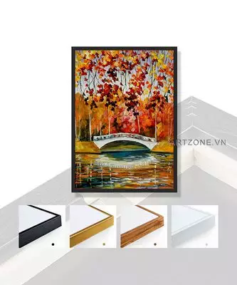 Tranh Decor Canvas Phòng ngủ Phong cách sơn dầu 65*50 cm P/N: AZ1-0236-KC-CANVAS-65X50