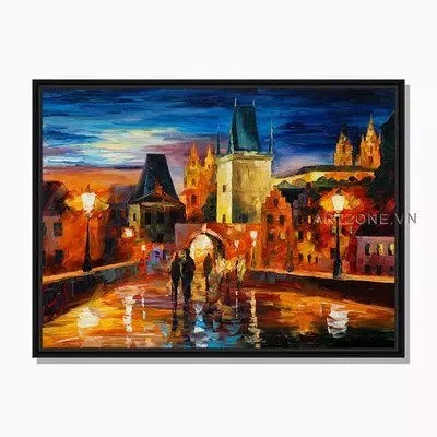 Tranh Phong cách sơn dầu trang trí Spa Canvas Size: 65*50 cm P/N: AZ1-0261-KN-CANVAS-65X50
