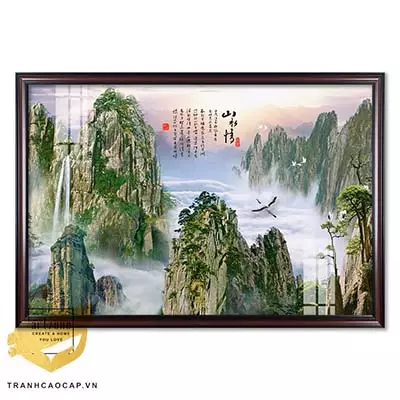 Tranh Sơn thuỷ vải Canvas Decor 135X90 cm Az1-2975-Kc5-Canvas-135X90