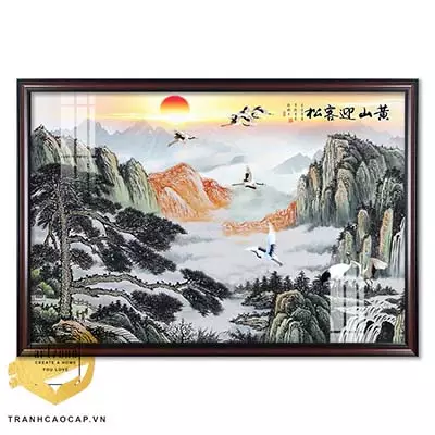 Tranh phong cảnh in trên Canvas Sơn thuỷ Trang trí 105X70 Az1-2982-Kn-Canvas-105X70