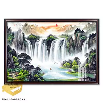 Tranh phong cảnh in trên Canvas Sơn thuỷ Trang trí 150X100 Az1-2996-Kc5-Canvas-150X100