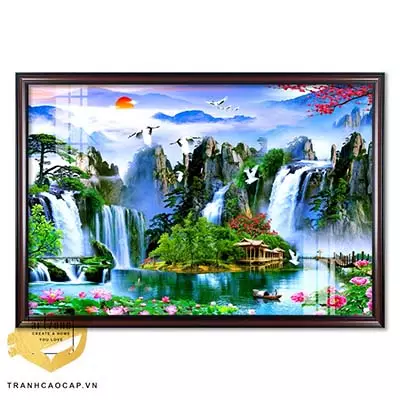 Tranh Sơn thuỷ vải Canvas Decor 135X90 cm Az1-2927-Kc5-Canvas-135X90