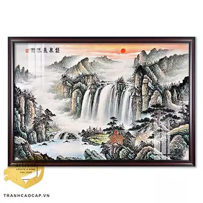 Tranh Sơn thuỷ vải Canvas Decor 150X100 cm Az1-2995-Kn-Canvas-150X100