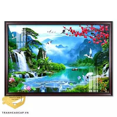 Tranh phong cảnh in trên Canvas Sơn thuỷ Trang trí 150X100 Az1-2948-Kc5-Canvas-150X100