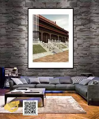 Tranh hiện đại Decor phòng khách in trên vải Canvas Phong cảnh Hà Nội xưa Kích thước: 50*75 P/N: AZ1-0932-KN-CANVAS-50X75