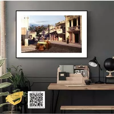 Tranh Phong cảnh Hà Nội xưa trang trí Quán cafe in trên Mica Đài loan Kích thước: 150X100 cm P/N: AZ1-0939-KN-MICA-150X100