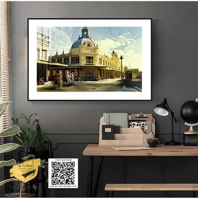 Tranh trang trí treo tường Quán Cafe tinh tế in trên Mica Kích thước: 90*60 cm P/N: AZ1-0985-KN-MICA-90X60